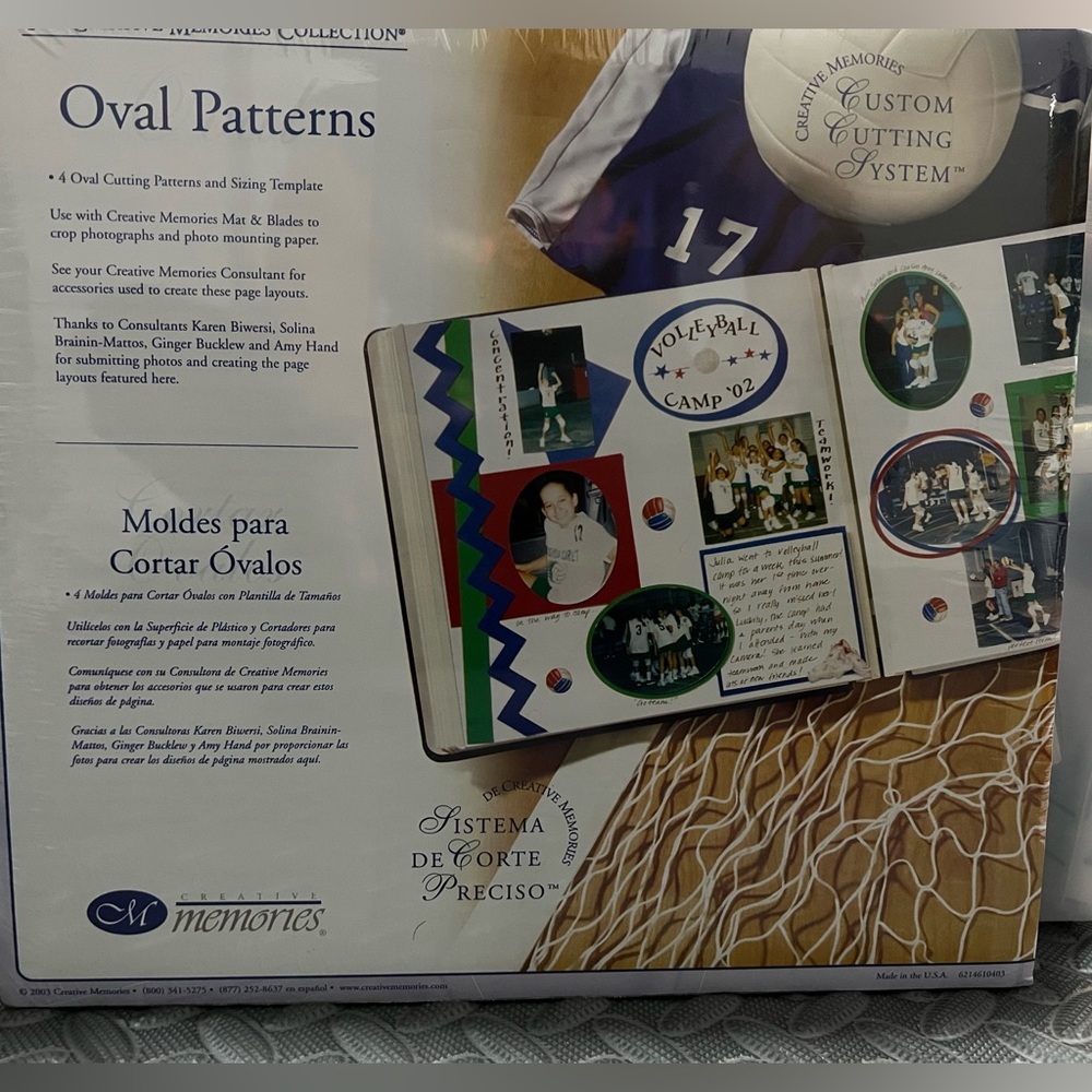 Creative Memories Oval Patterns